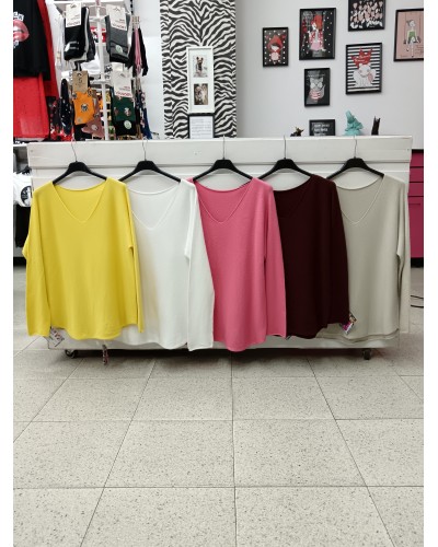 Jersey Básico Cuello Pico – Cómodo & Versátil | Pensando en Ti Shop