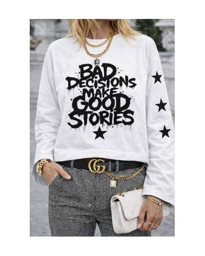 CAMISETA BLANCA BAD DECISIONS NOC THE BRAND