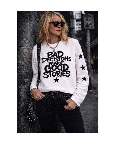 CAMISETA BLANCA BAD DECISIONS NOC THE BRAND