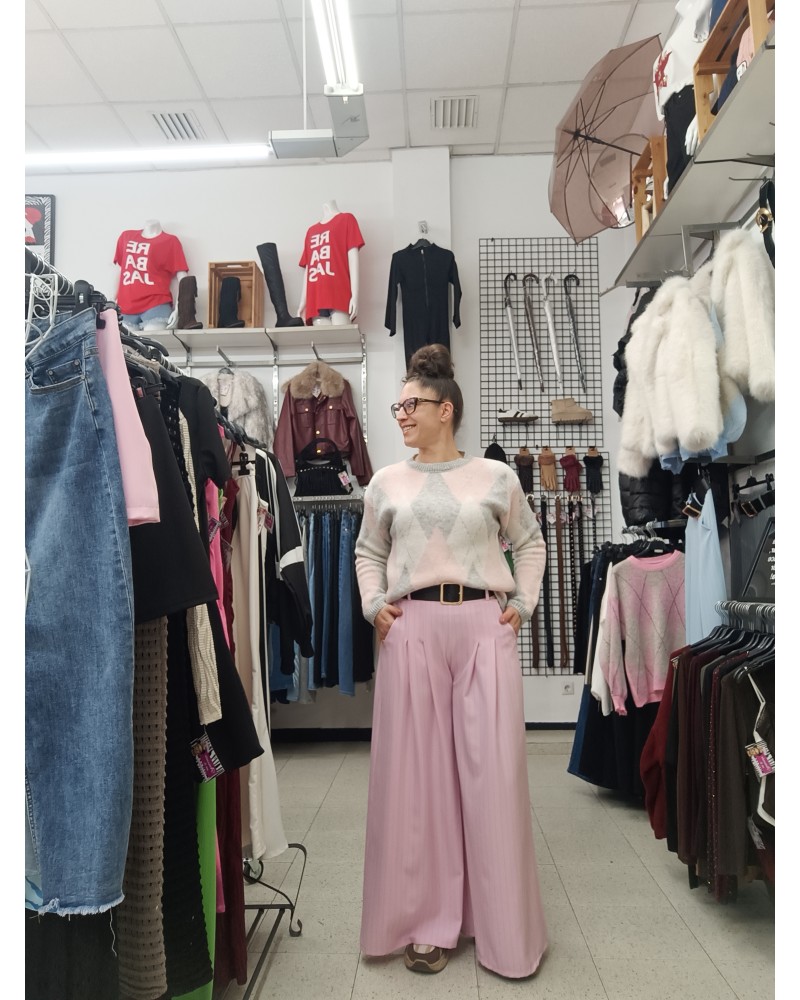 PANTALÓN FLUIDO RAYA DIPOLMÁTICA