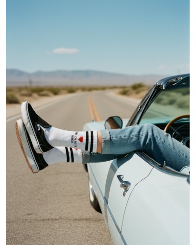 CALCETINES ME CALASTE HONDO BLANCO AIRE RETRO