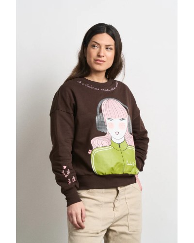 SUDADERA BLA BLA BLA ANABEL LEE