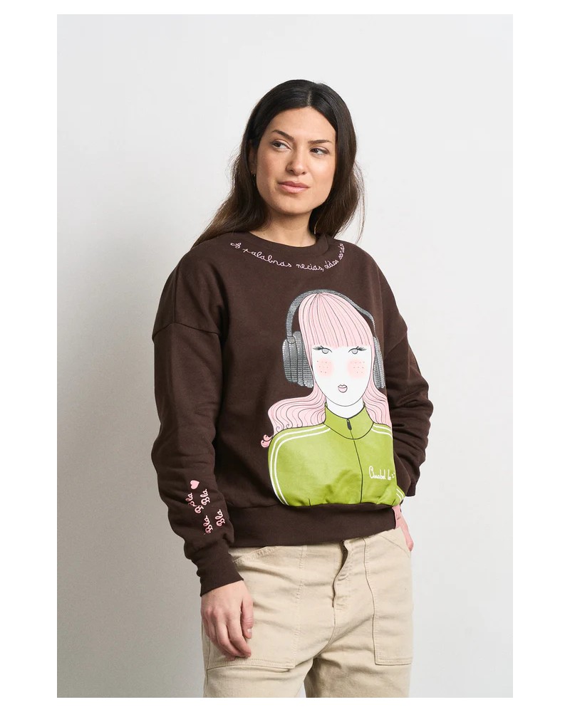 SUDADERA BLA BLA BLA ANABEL LEE