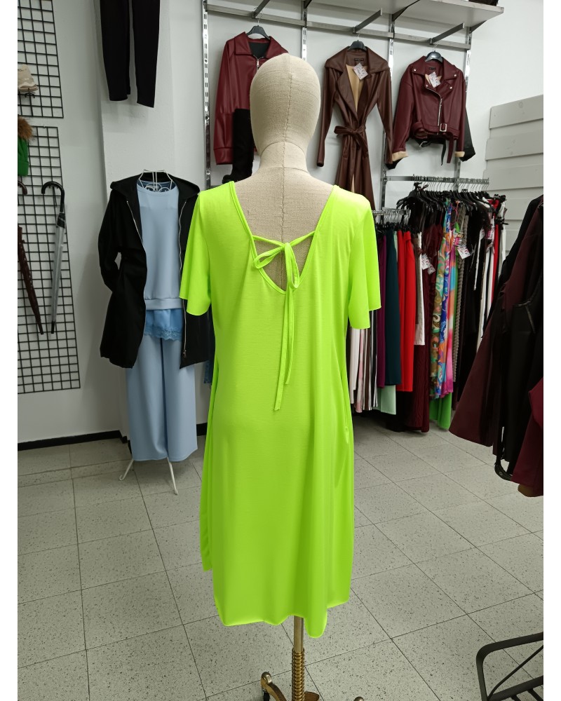 VESTIDO BOLSILLOS FLUOR