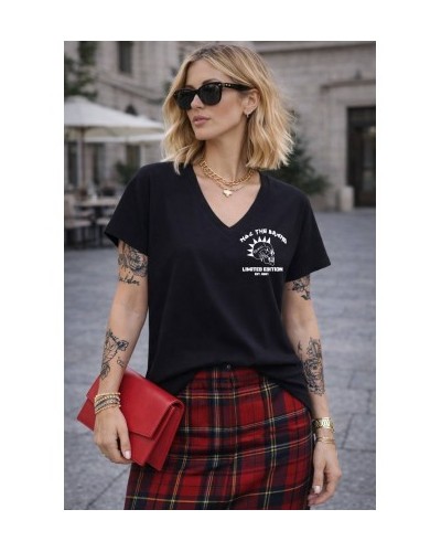 CAMISETA OVERSIZE BÁSICA SKULL NEGRA NOC THE BRAND