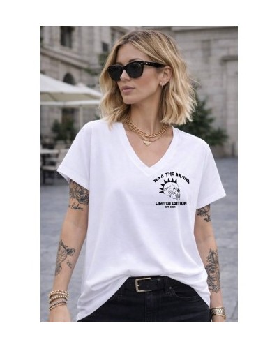 CAMISETA OVERSIZE BÁSICA SKULL BLANCA NOC THE BRAND