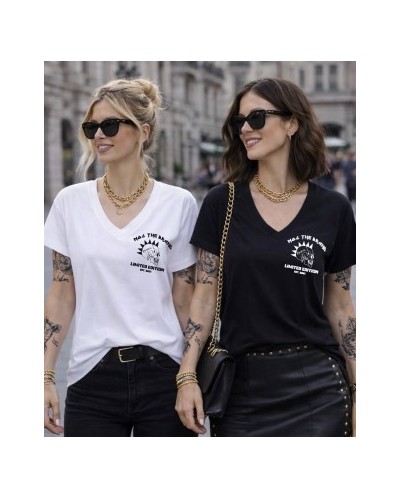 CAMISETA OVERSIZE BÁSICA SKULL BLANCA NOC THE BRAND