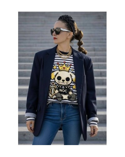 CAMISETA OVER ROYAL DOG NOC THE BRAND