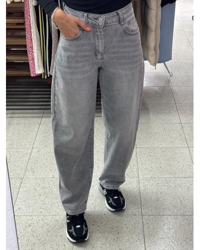 JEANS BALLON GRIS