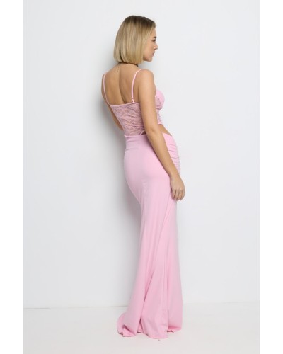 VESTIDO ENCAJE ROSÉ