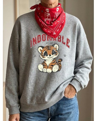 SUDADERA GRIS CUQUI AIRE RETRO