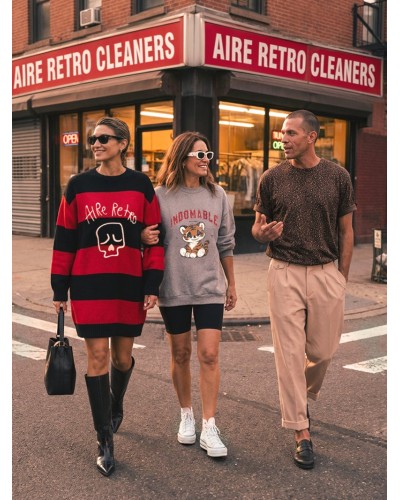 SUDADERA GRIS CUQUI AIRE RETRO