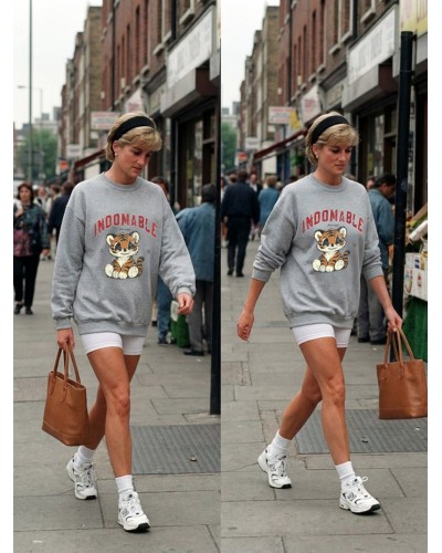 SUDADERA GRIS CUQUI AIRE RETRO