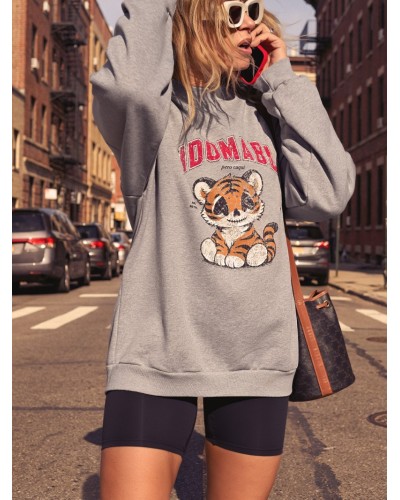 SUDADERA GRIS CUQUI AIRE RETRO