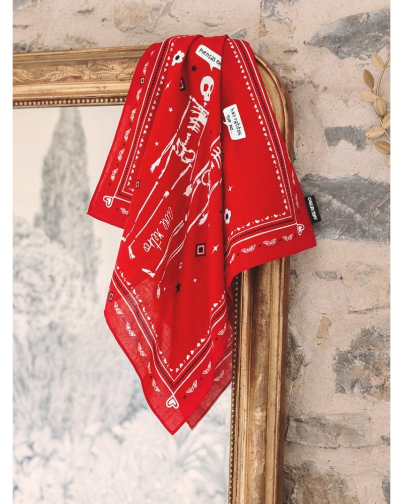 PAÑUELO BANDANA ROJO AIRE RETRO