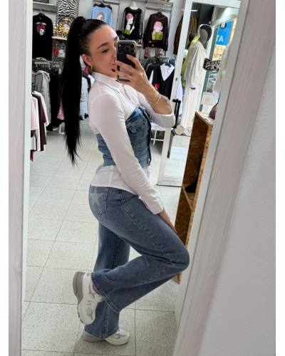 Camisa Blanca Básica Mujer - Camisa Oversize de Algodón | Pensando en ti