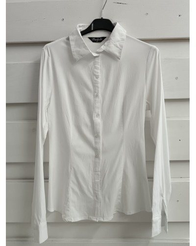 Camisa Blanca Básica Mujer - Camisa Oversize de Algodón | Pensando en ti