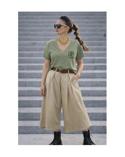 CAMISETA OVER BASIC SKULL VERDE CLARO NOC THE BRAND