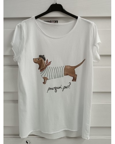 CAMISETA PERRITO PARISINO