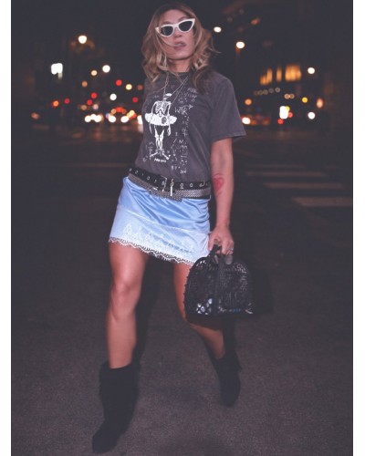 Camiseta Fade Out Ballet Aire Retro | Look Bohemio & Rock - Pensando en Ti