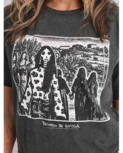 Camiseta Fade Out Eivissa Aire Retro | Espíritu Isla - Pensando en Ti