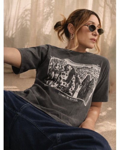 Camiseta Fade Out Eivissa Aire Retro | Espíritu Isla - Pensando en Ti