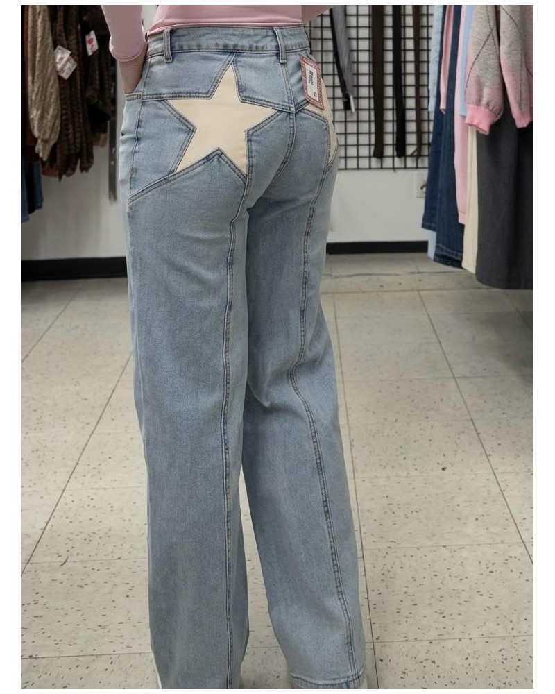 JEANS WHITE STAR WIDE LEG