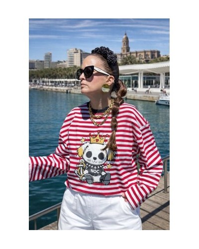 Camiseta roja oversize Royal Dog NOC The Brand | Moda urbana con estilo