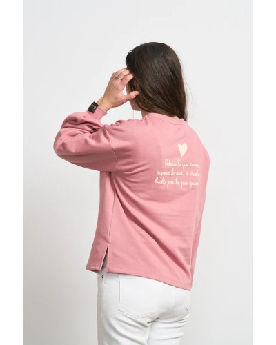 SUDADERA BÁSICA ROSA ANABEL LEE