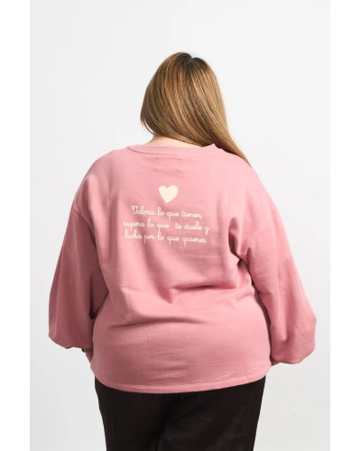SUDADERA BÁSICA ROSA ANABEL LEE