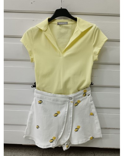 FALDA PANTALÓN BLONDA LIMÓN