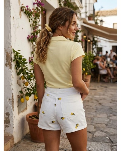 FALDA PANTALÓN BLONDA LIMÓN