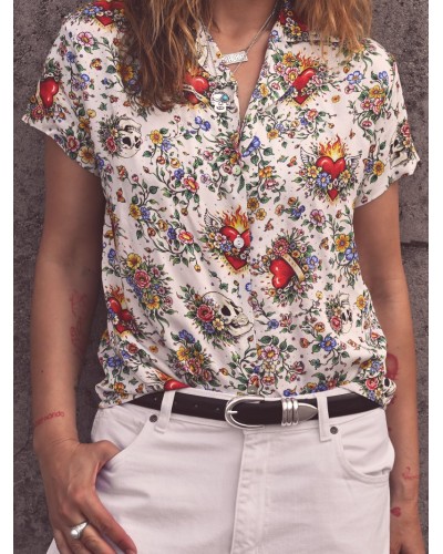CAMISA "AGNES" AIRE RETRO