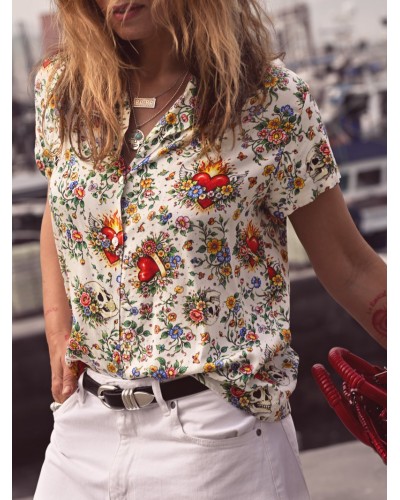 CAMISA "AGNES" AIRE RETRO