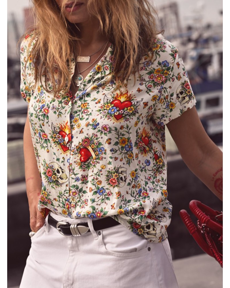 CAMISA "AGNES" AIRE RETRO