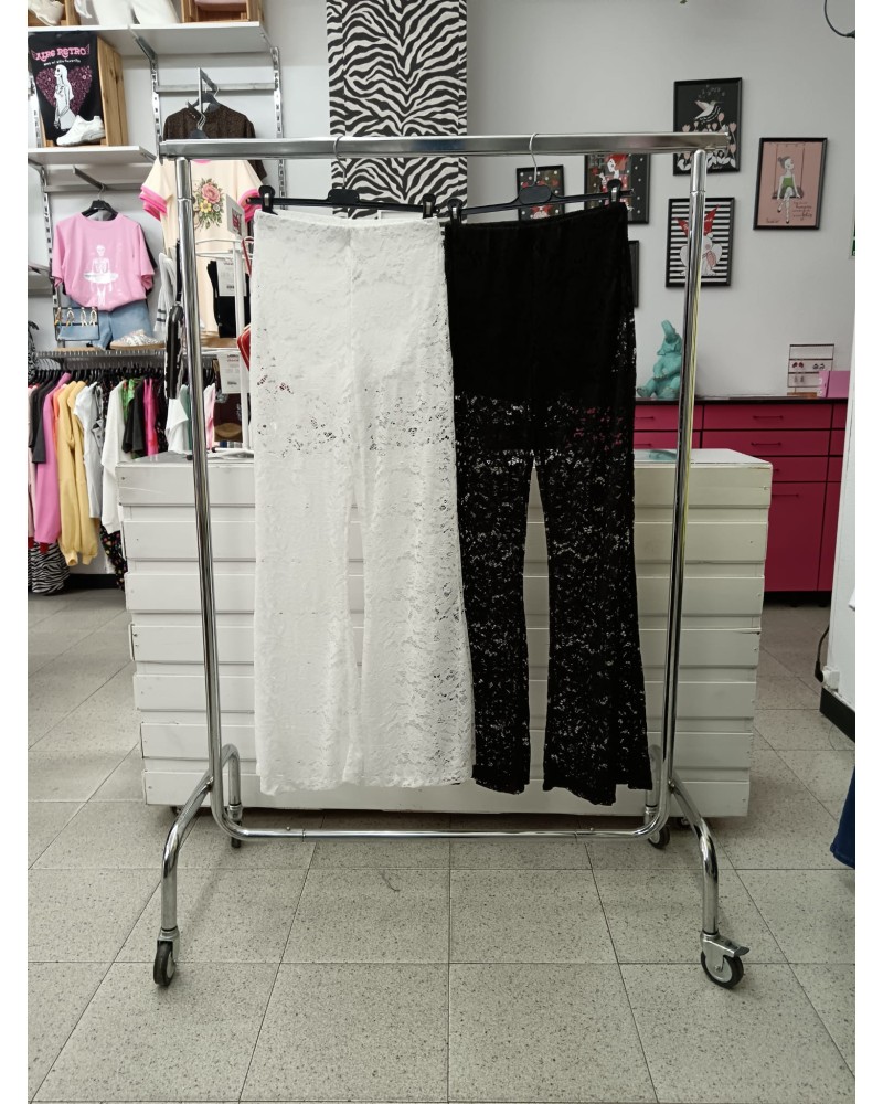 PANTALÓN ENCAJE CAMPANA