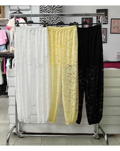 PANTALÓN BALLOON ENCAJE COLORES