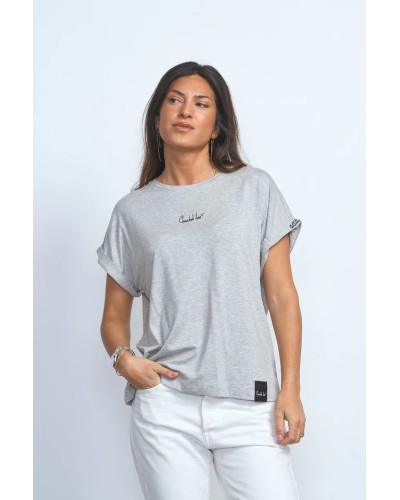 CAMISETA BÁSICA GRIS ANABEL LEE