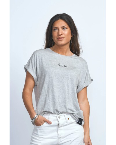 CAMISETA BÁSICA GRIS ANABEL LEE
