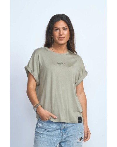 CAMISETA BÁSICA VERDE ANABEL LEE
