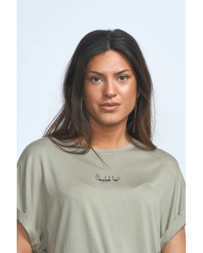 CAMISETA BÁSICA VERDE ANABEL LEE