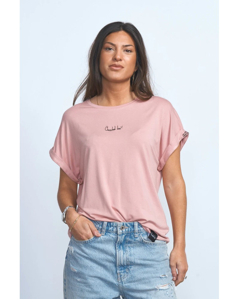 CAMISETA BÁSICA ROSA ANABEL LEE