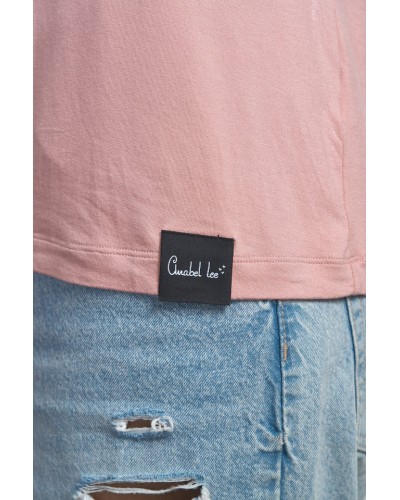 CAMISETA BÁSICA ROSA ANABEL LEE