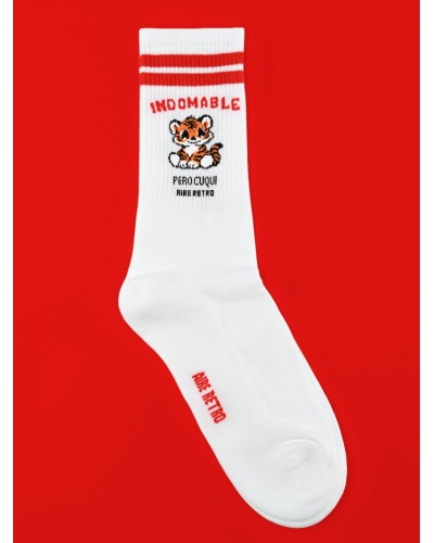 CALCETINES INDOMABLE BLANCO AIRE RETRO