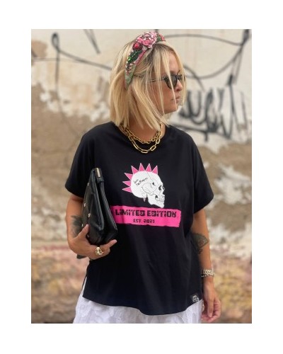 CAMISETA OVER NEON SKULL NOC THE BRAND