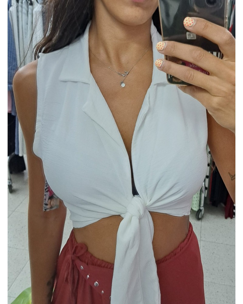 CAMISA NUDO BLANCA