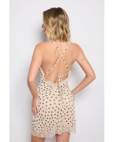 VESTIDO ENCAJE POLKA DOT TUL
