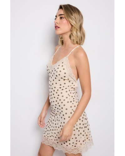VESTIDO ENCAJE POLKA DOT TUL