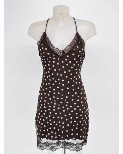 VESTIDO ENCAJE POLKA DOT TUL