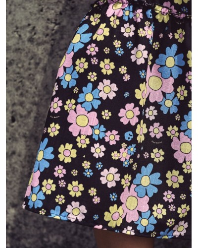 VESTIDO/FALDA FLOWER POWER AIRE RETRO